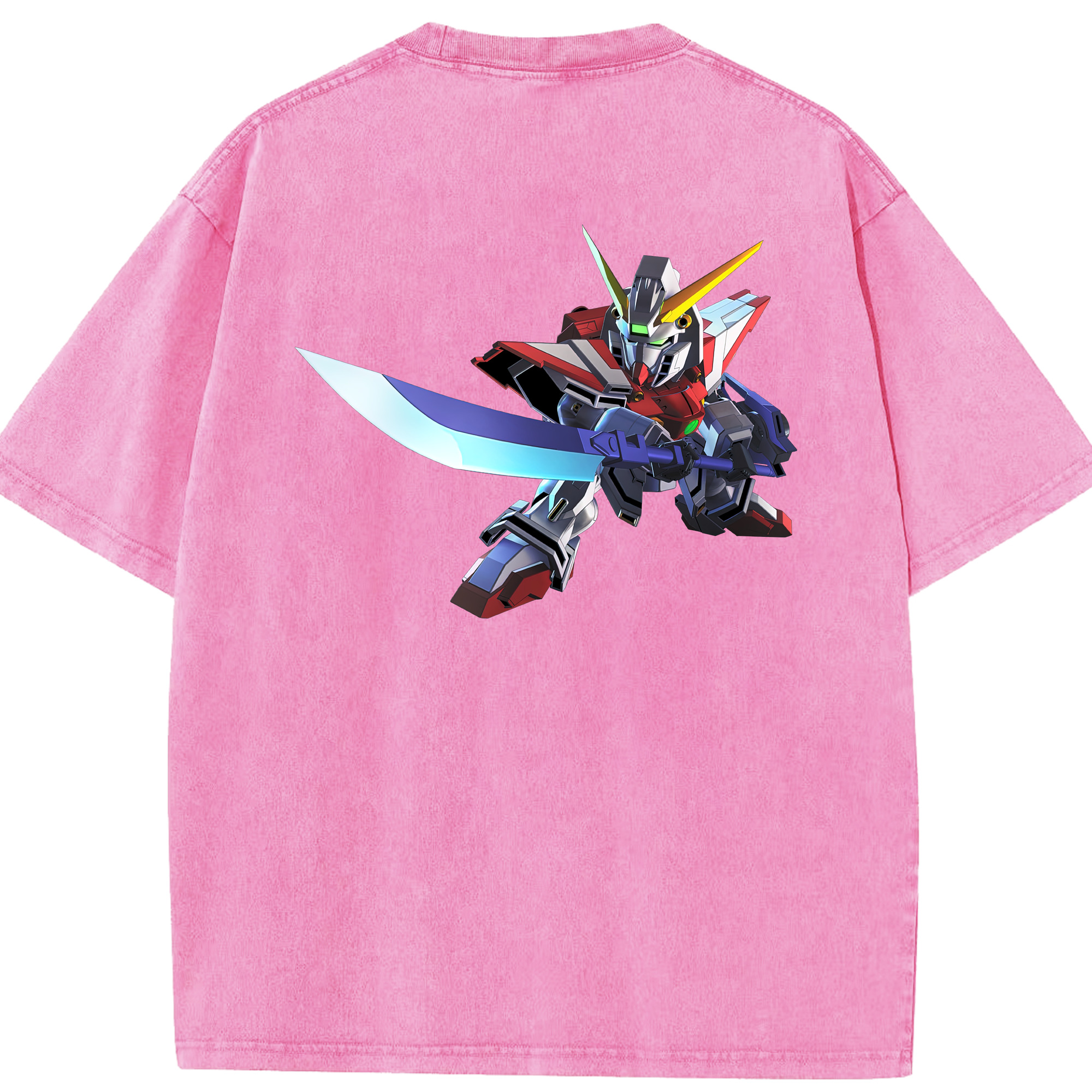 （画像用） 機動戦士ガンダム Mobile Suit Gundam 綿100% ヴィンテージ風 半袖Tシャツ（背面プリント）